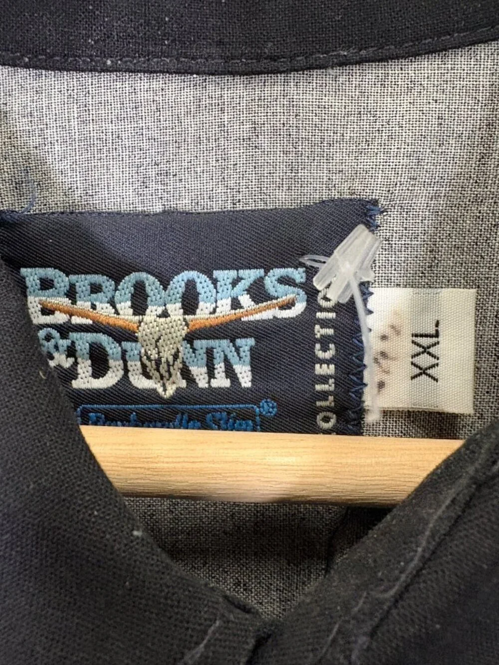 Vintage Brooks & Dunn Shirt Mens XXL Red Black Flame Western Cowboy USA 90s